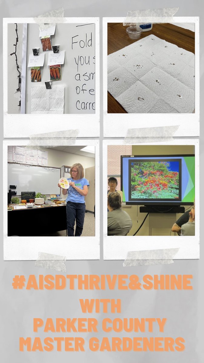 🧡 Parker County Master Gardeners TY for the mental 🧡 physical 🧡 planting health 🧡 #AISDthriveandshine #allinaledo #bethedifference