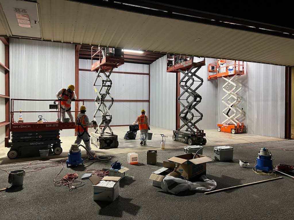 SynergyNDS's tweet photo. SynergyNDS TurnKey Recovery Spotlight: Recovery work continues at the City of Williston Municipal Airport after a fire caused severe damage to a large airport hangar last month. https://t.co/ZrnwqkYhzq