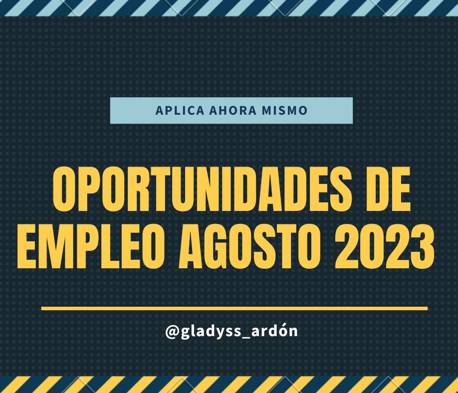 GladysArdon's tweet photo. Es viernes, segunda semana de agosto y les comparto un par de ofertas laborales que he recopilado.

Mi mayor deseo es que les llamen y encuentren una oportunidad laboral con condiciones dignas. 

Me ayudan con un rt para llegar a más por favor. 🙏🏻 https://t.co/VeKCZpyR68