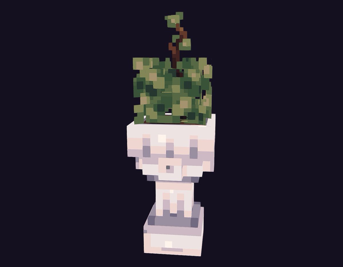 Just a little garden pillar 🌳 #blockbench #minecraft #pixelart