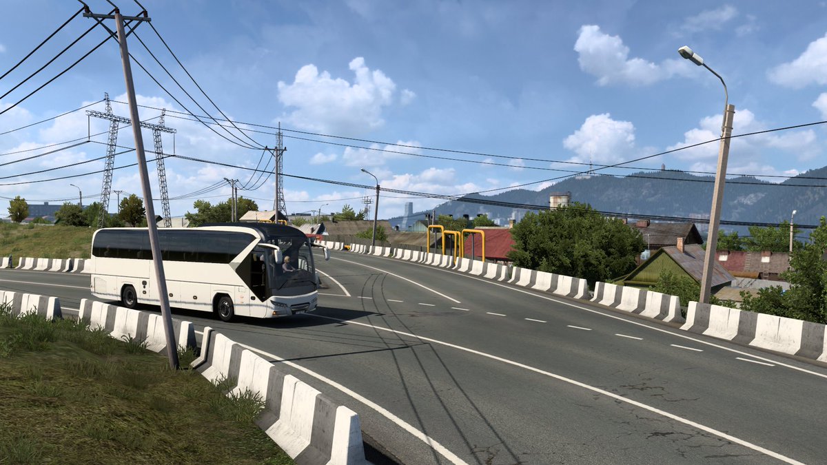ProModsETS2's tweet photo. Some work in Georgia 🇬🇪 presented by Tedesco in our recent 10th Anniversary stream. Watch him discuss his work, and see work from more developers by watching the stream! https://t.co/WboHwm9Fad https://t.co/jhZmsWR2An