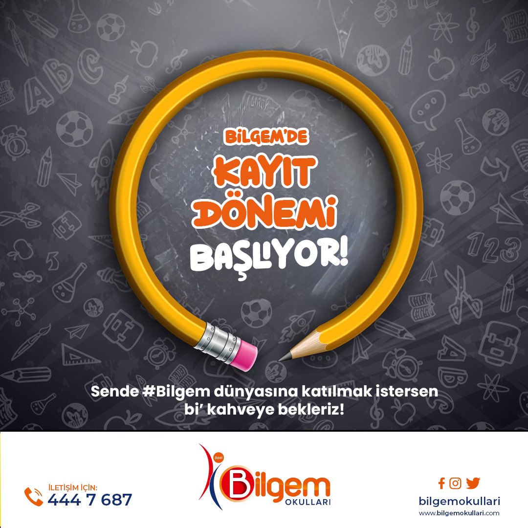 BilgemOkullari's tweet photo. Bilgemde Kayıt Dönemi Başlıyor
Geleceğim Bilgem ! ✏️ 📒 📚
#bilgem #bilgemokullari #bilgemokullarielazig #elazığ https://t.co/A9NcwgSqtf