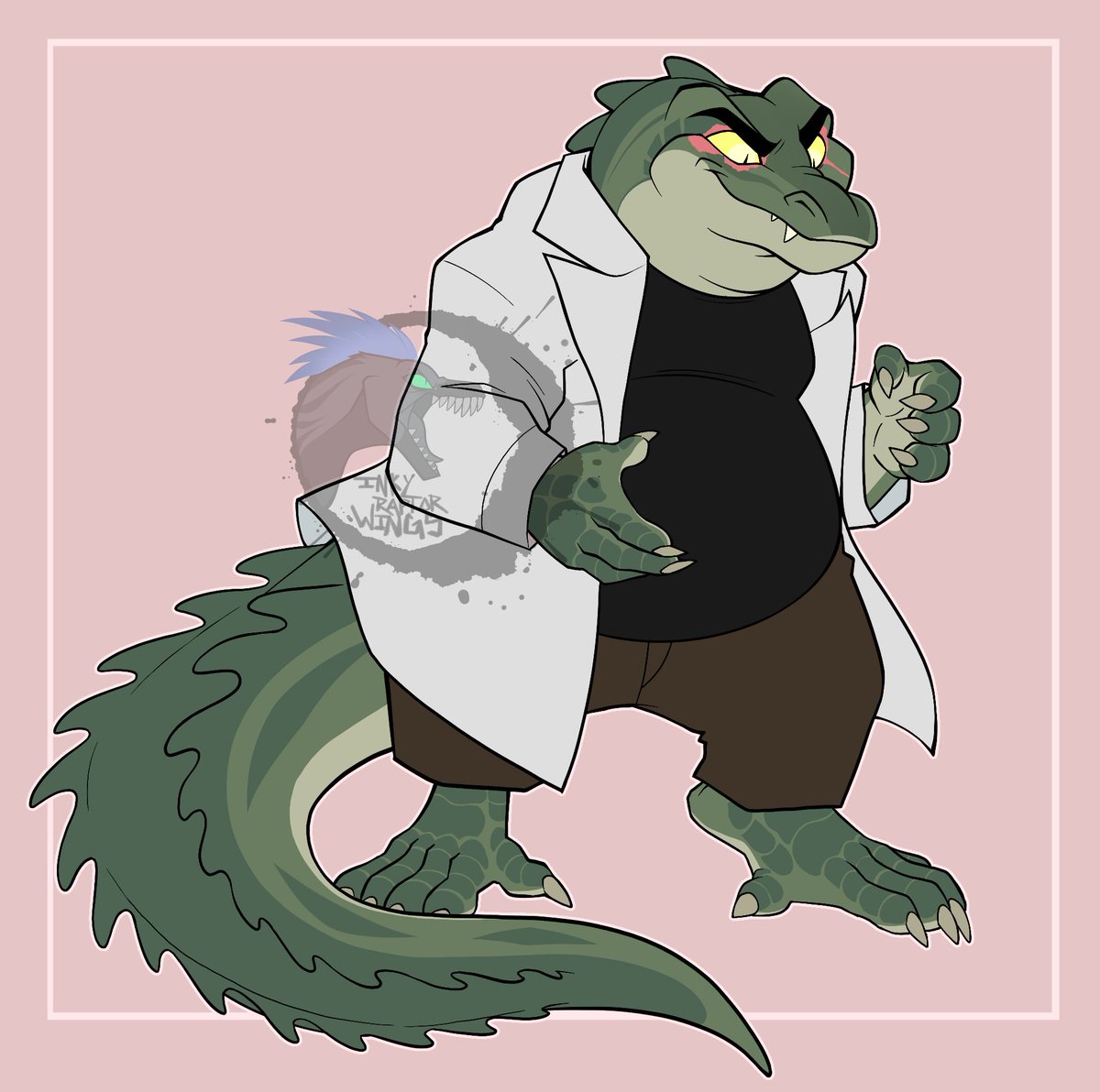 Daddy_Toffee's tweet image. Another custom oc. This cutie bb gator fella. Ngl. He was lots of fun to draw. 💙🖤❤️💖 this one is for @Merry_Cherries
.
#commission #customoc #Alligator #HelluvaBoss #HazbinHotel