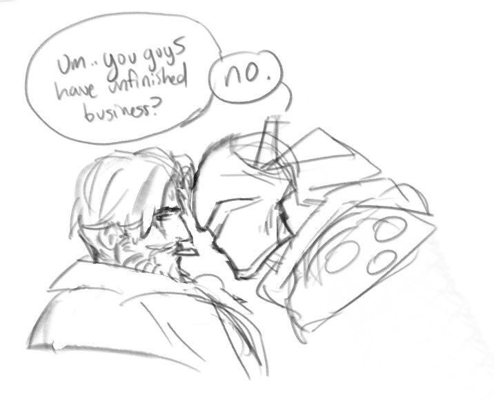 reddersworth's tweet image. work lunch doodles and of course a lovers quarrel 🤔