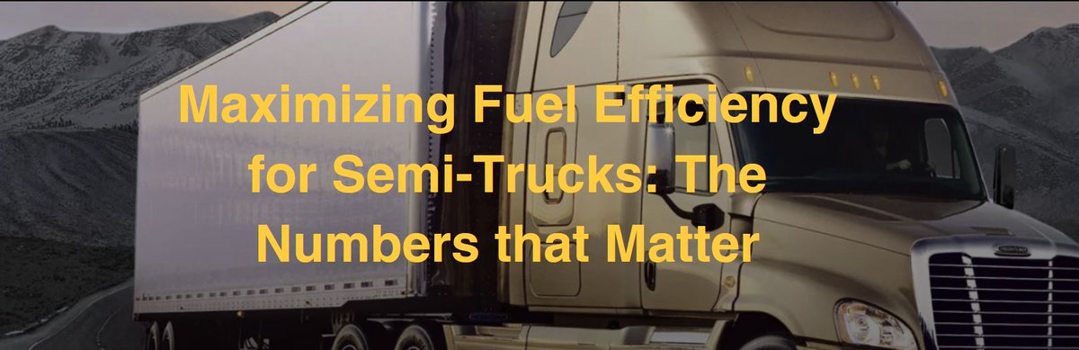 Fuel Efficiency is a critical factor for  any trucking operation. At  Dura-Lite, we understand the math behind fuel efficiency. Click the link to learn more: duralite.net/blogs/news/max… 
@StahlPeterbilt @GWKenworth @4StateTrucks @TexasTruckMarket