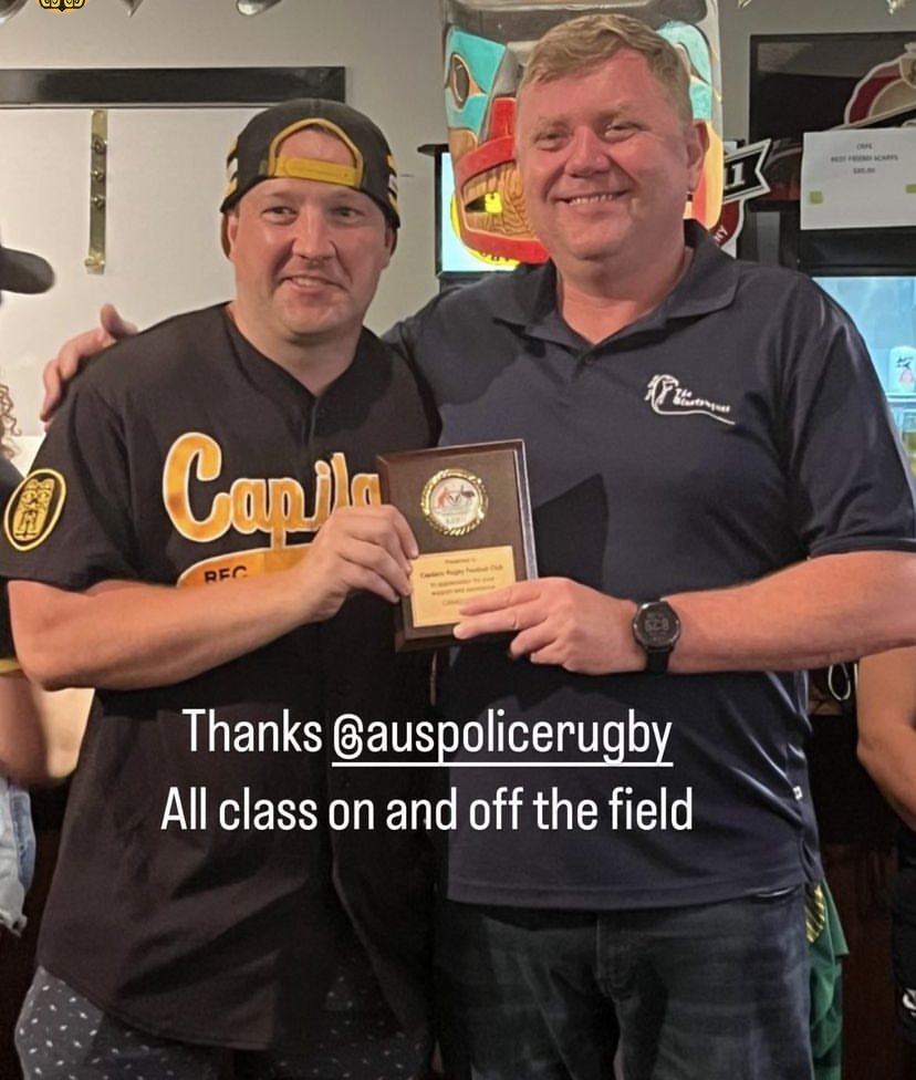 🤝| Thank you <a href="/AusPoliceRugby/">Aus Police Rugby</a> for such a special evening yesterday. 

You guys are a class act on and off the field. It was a pleasure to host you at Klahanie this week. Safe travels home! 

ICYMI - the results from both games can be found 👇
