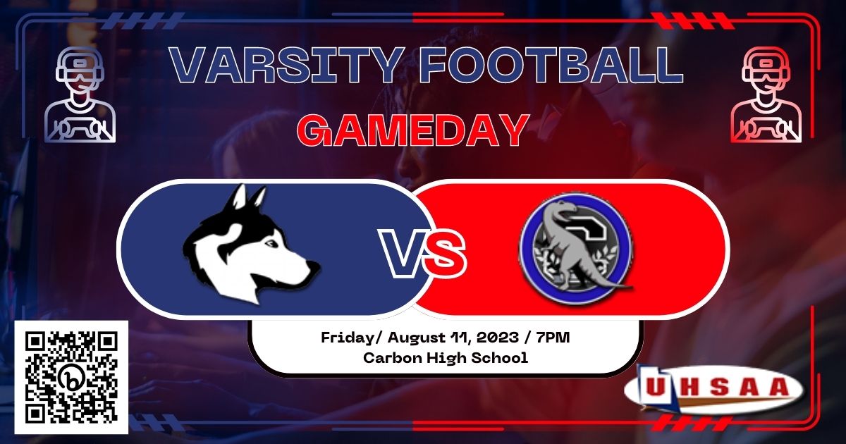 Sport169's tweet photo. Hillcrest 🆚 Carbon
🗓 Friday, August 11, 2023
⌚️ 7:00 PM 
📍 Carbon High School
🎟️ https://t.co/dOrthlesvH

@CarbonDinos @HillcrestHighUT 
@HuskiesUte @HSHuskyFootball https://t.co/p8WXFHVCQd
