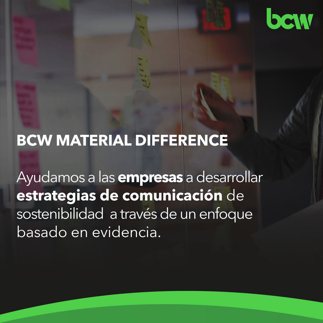 BursonMexico's tweet image. Con Material Difference, en #BCW ayudamos a las empresas a identificar qué temas pueden impulsar sus narrativas de sostenibilidad mientras aceleran el progreso hacia sus objetivos.

Descubre más en nuestro IG 👉 shorturl.at/desWX #MovingPeople #CuidadodelMedioAmbiente #ESG