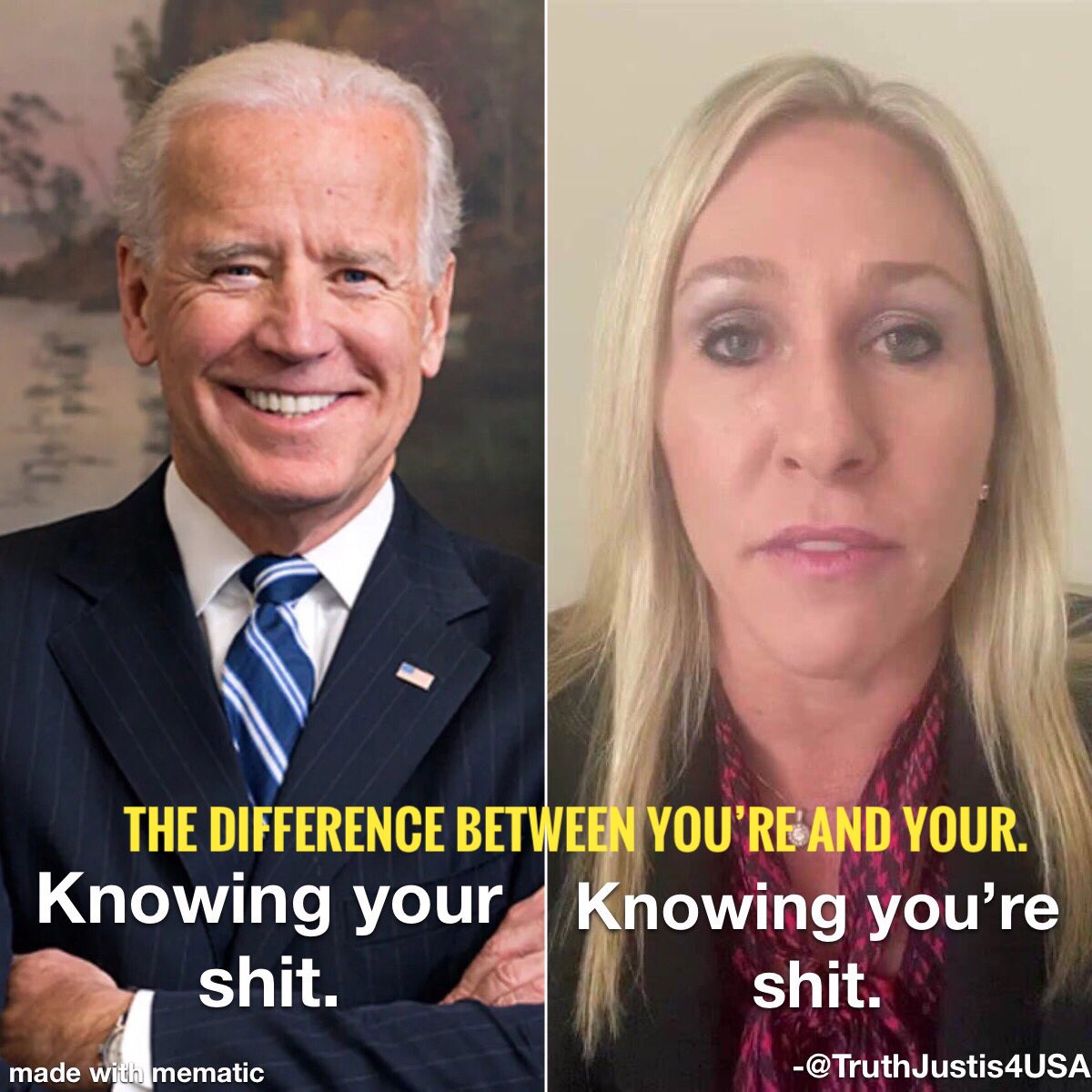 TruthJustis4USA's tweet photo. @RepMTG Add Marge to the growing list of Republicans taking credit for the infrastructure bill that they voted against. 

The people in Rome should be thanking President Biden not you. Guaranteed you won’t tell them that. https://t.co/bEEnZNLV3B
