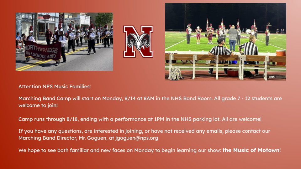 🎵 Band Camp Monday! See you there!!!! 🎵