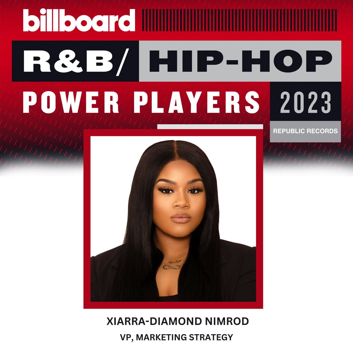 Thank you @billboard for the recognition as one of 2023’s R&B/Hip Hop Power Players! As we continue to celebrate the 50th anniversary of Hip Hop, I couldn’t be more blessed to be a part of such an impactful genre of music, as a young Black rising executive✨ #ForeverThankful
