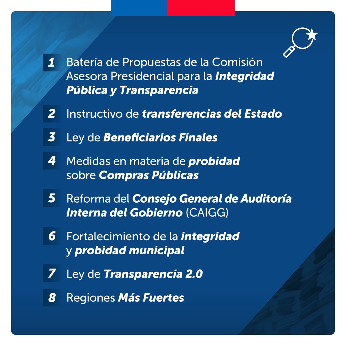 CAJmaule's tweet photo. Anunciamos la Agenda de #ProbidadyModernizacion del Estado 
Condenamos a quienes han traicionado la confianza pública,con compromiso de corregir problemas relacionados a actos de corrupción que dañan la integridad de las instituciones presentamos la Agenda #ProbidadyModernizacion https://t.co/sW1sTKA8xC
