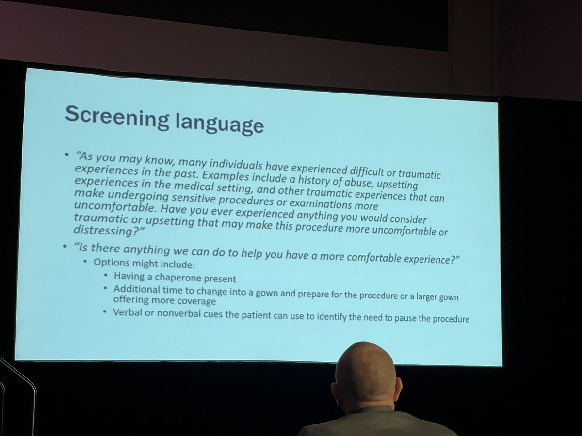 As @dbrennerGIMD #JillDeutsch highlighted at @ANMSociety Advanced Motility Program for fellows 🛑 We must recognize trauma PRIOR to anorectal evaluation! 

Wonderful talk by @DrJagielski #GIpsych on recognizing complexities of medical trauma & how to improve patient care 🩺