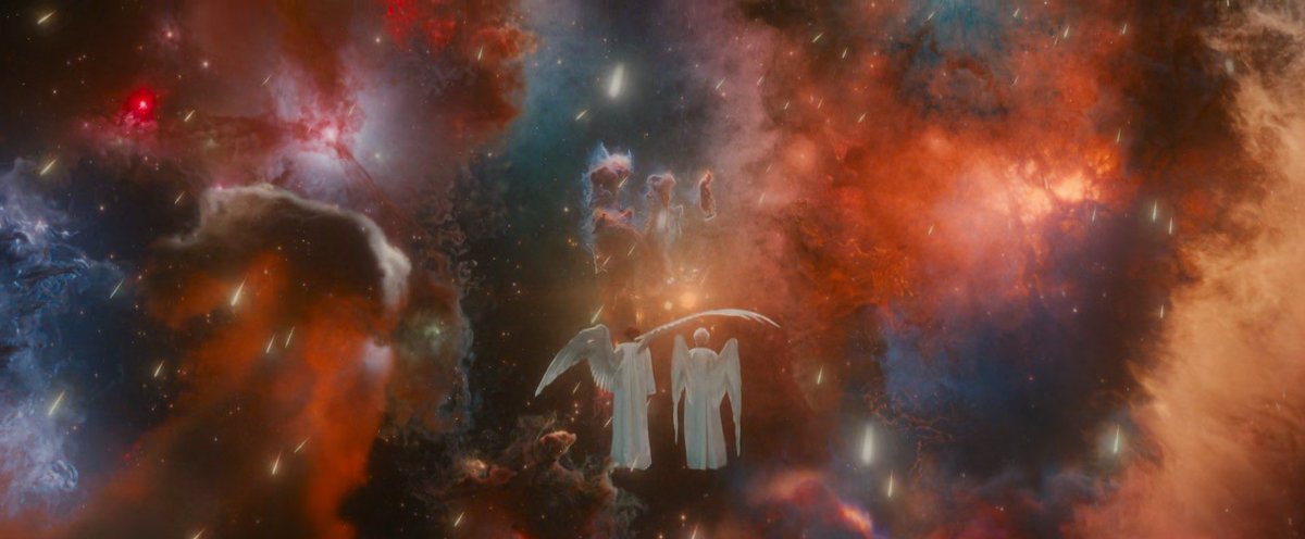 grogus_dad's tweet photo. i think we need to talk about how BEAUTIFUL good omens is. the color palette of this show is so pleasing even in just everyday average scenes https://t.co/EEm2nHFHxa