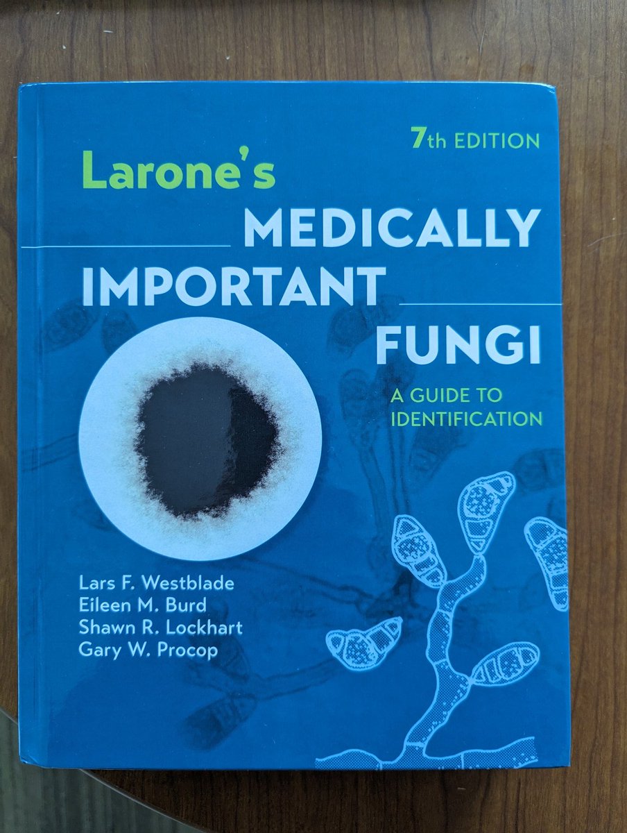Appreciation post for today's #FungalFriday 🍄

Felt like opening up a Christmas present when I received my new copy of Larone's Medically Important Fungi 7E 😍