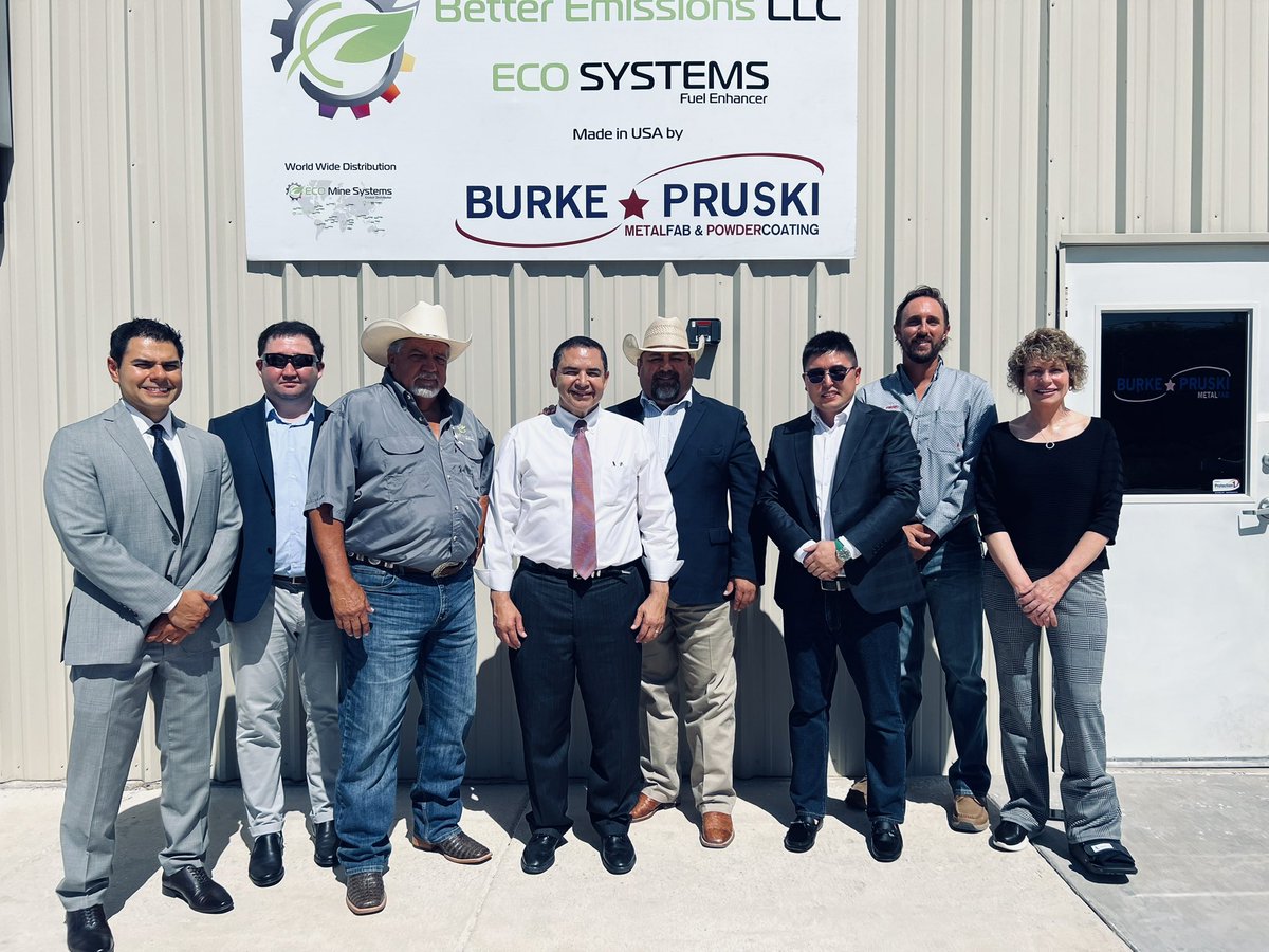 ecominesystems's tweet photo. U.S. Congressman Henry Cuellar visited our manufacturing plant today and expressed his gratitude for creating jobs and helping fleets go GREEN in Texas. 

Both our manufacturing plant and marketing office are in 28th Congressional district.

Thank you Congressman! https://t.co/ljKbSvj5Nb
