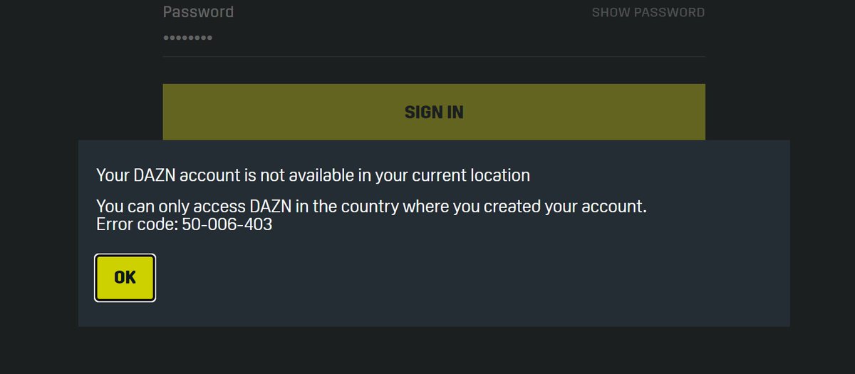 According to <a href="/dazngroup/">DAZN</a> I can watch <a href="/NFL/">NFL</a> games all over the EU with my #gamepass. But, I can't. #Dazn doesn't let me watch any #NFL game. They couldn't solve the problem for 10 days. Never had this problem with the NFL. Bring back #NFLGamePass to NFL. #daznproblem #nflproblem