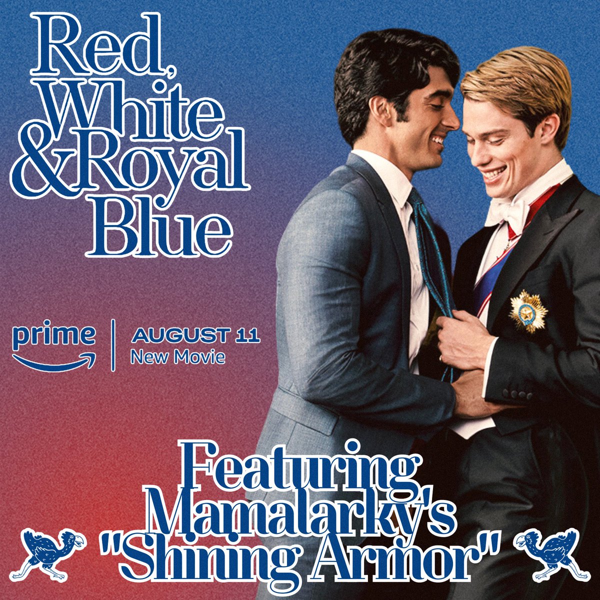 TerrorbirdMedia's tweet photo. Give yourself the royal treatment this weekend and watch ๐๐๐, ๐๐๐๐ฉ๐, ๐๐ฃ๐ ๐๐ค๐ฎ๐๐ก ๐ฝ๐ก๐ช๐ on @PrimeVideo this weekend, featuring #TERRORBIRDPUBLISHINGโS @_mamalarky_ with their song โ๐พ๐๐๐๐๐๐ ๐ฌ๐๐๐๐โ ๐๐ธ
#TERRORBIRDSYNC https://t.co/NJIzhLqEY4
