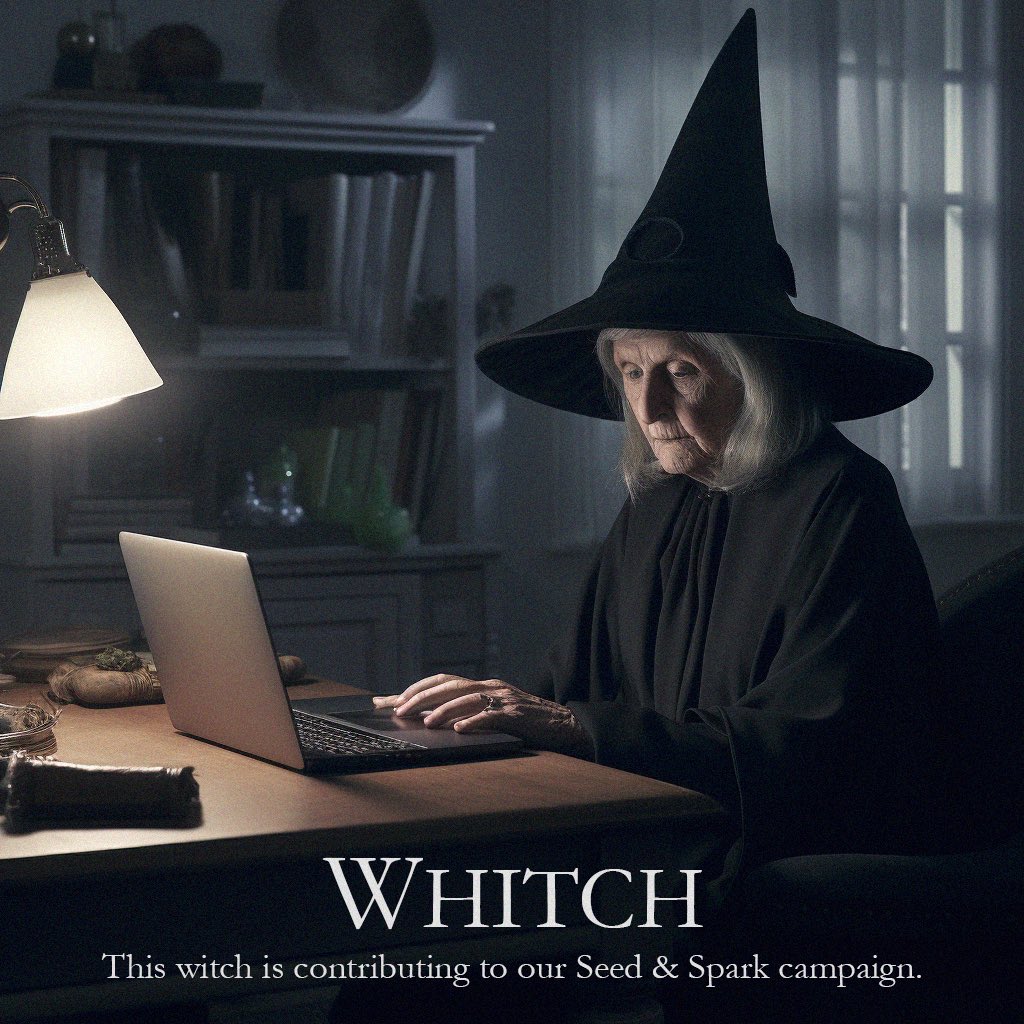 This witch is contributing to our <a href="/seedandspark/">Seed&Spark</a> campaign. You can too!  Link in bio!

For those of you wondering, the campaign is for “Whitch,” a new horror-comedy short that I’m directing. We would love (and be so grateful for) your help in making this.

Produced by <a href="/incfilms/">Kelly King</a>