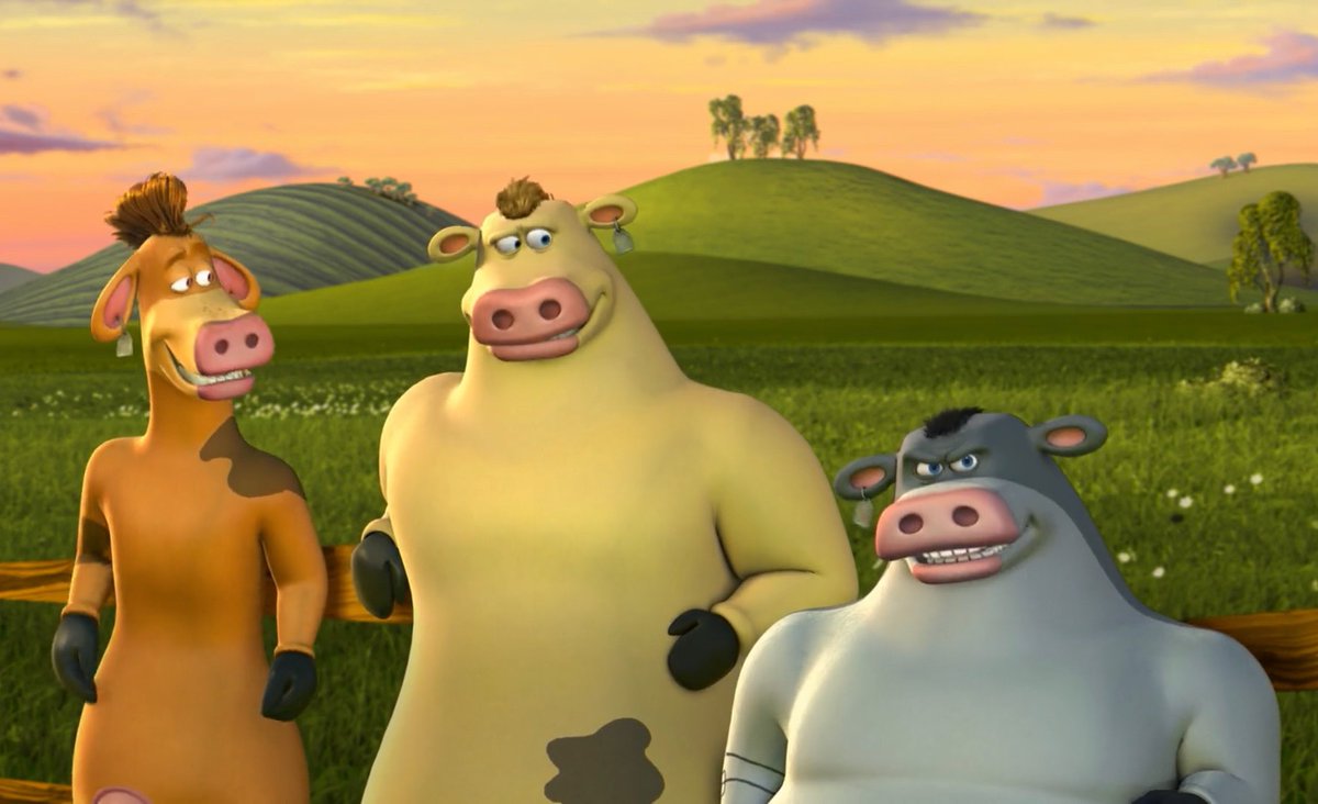 One of my favorite characters from Barnyard was the Jersey Cows. Something about their personalities made me laugh when I was a kid.