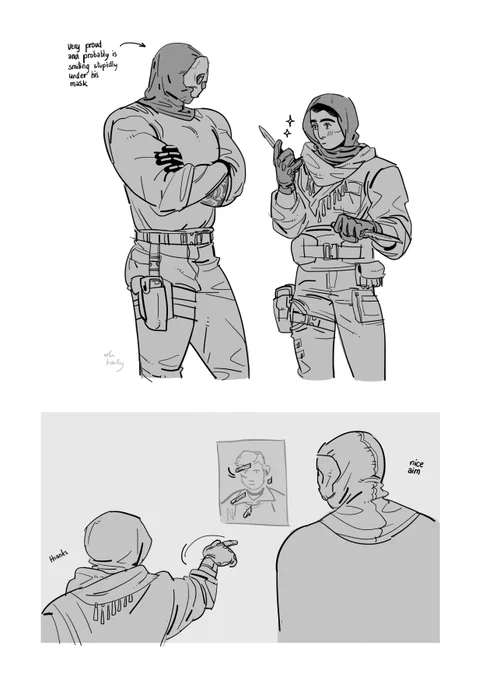 #CallOfDuty #SimonGhostRiley #FarahKarim ghost showing farah his knife collection (she is delighted)