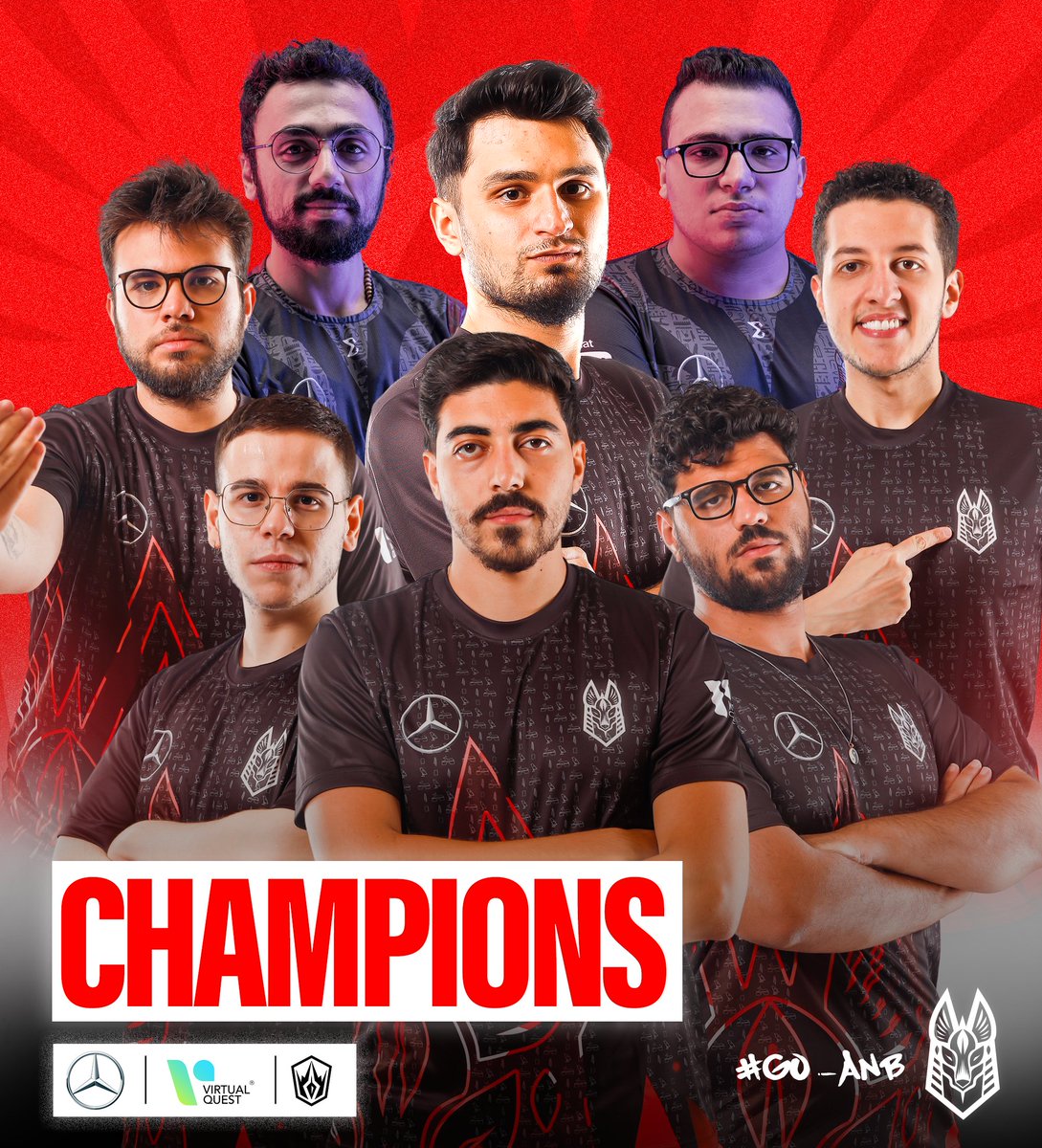 Anubis_eSports's tweet photo. Arabian League Champions 🏆
- فزنا اليوم علي فريق Nigma Galaxy في الـGrand Finals
- بذلك نصبح أبطال الدوري العربي 🥇
- بنتيجة 2-3
@mercedesbenzeg @vq_gamers | @lolesports_ar
#GO_ANB | #ArabianLeagueLoL #LEIP23 https://t.co/10uhz3xqE9