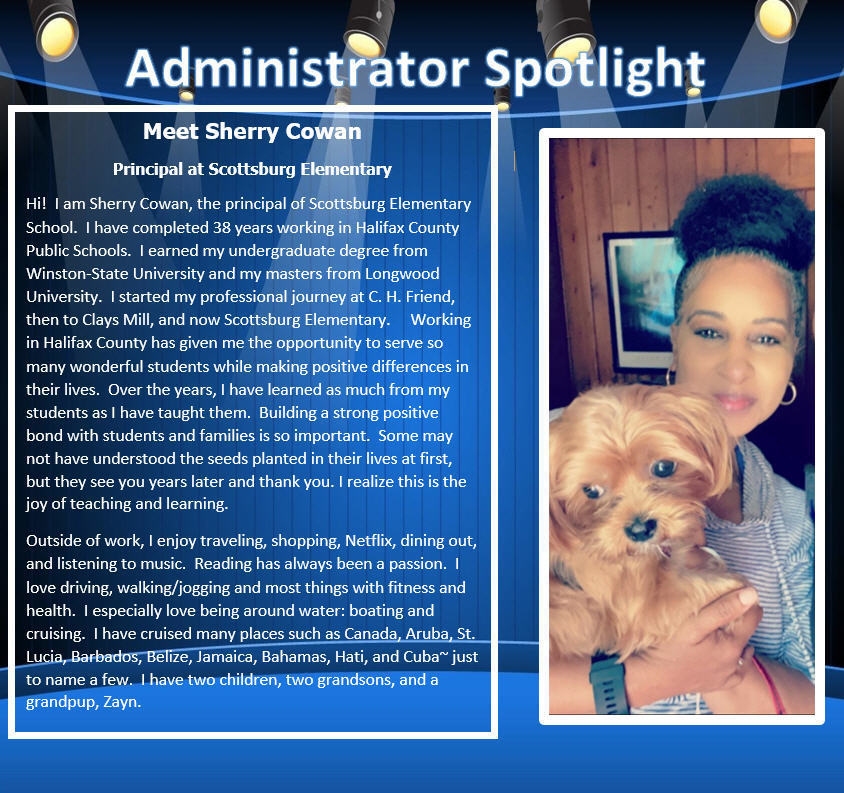 HCPSDistrict's tweet photo. Leading up to the start of the new school year, we are spotlighting our administrators! Learn more about them as a leader and person. Stay tuned for more spotlights! https://t.co/P3vwFIgKlp