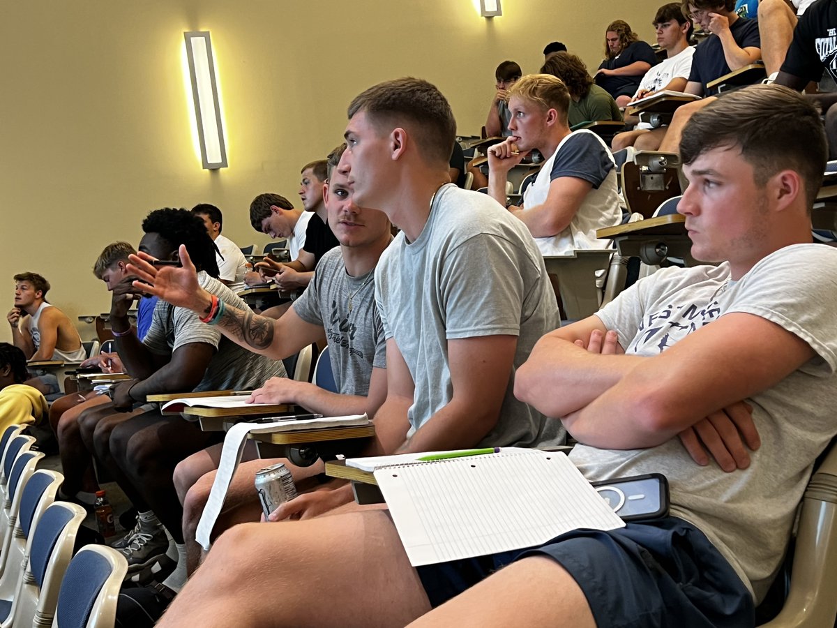 WestminsterMO's tweet photo. It’s so good to see our student athletes back on campus and hard at work! Football is gearing up for their home opener on Saturday, Sept. 2 at the new Kent and Judith Mueller Stadium. Hope to see you in the stands! 💙 https://t.co/gjgIxCt5vh
