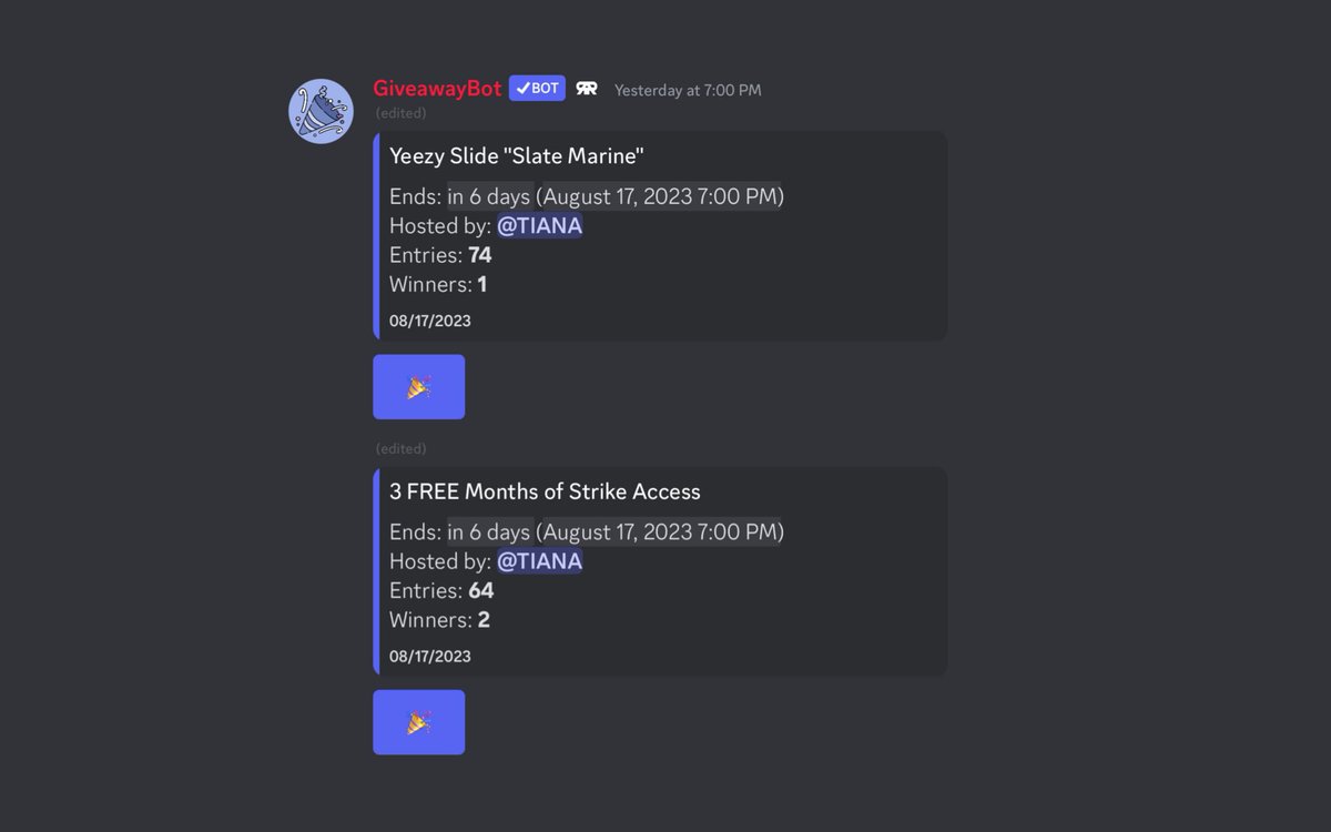 Resell_Radar's tweet image. We have THREE incredible giveaways happening right now! 🤯
Don’t forget to enter our giveaway on here that ends tomorrow! 🚨
Join us in the Resell Radar Discord for two MORE chances to win 🎉
discord.gg/hb4vX8Cq