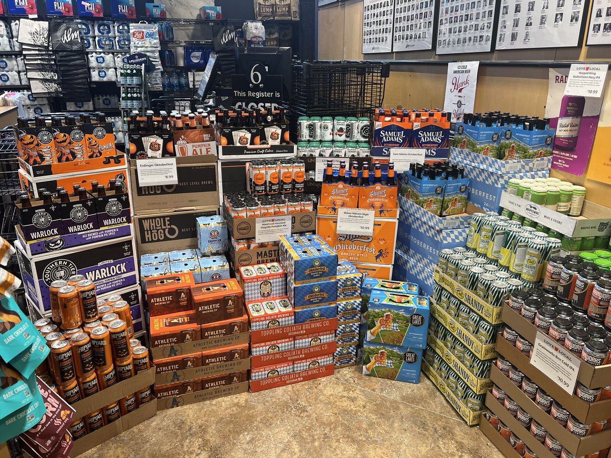 Summer is cool, but have you seen the fall beer section at DLM…? 😍🍻