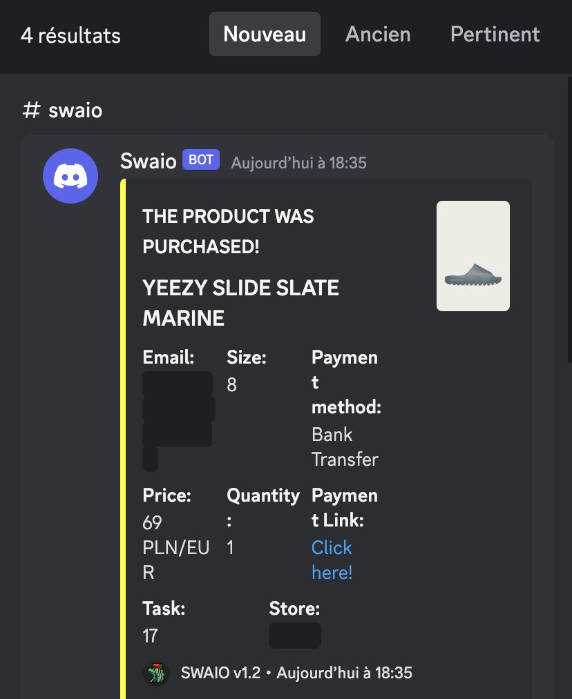 M_sneakers74's tweet image. Today Recap :
CG : @Nootify
Bot: @InfinitBot @_swaio @nexossolutions
Proxies : @RosaProxies @Crazy_FNF
Tools : @raffLESS_