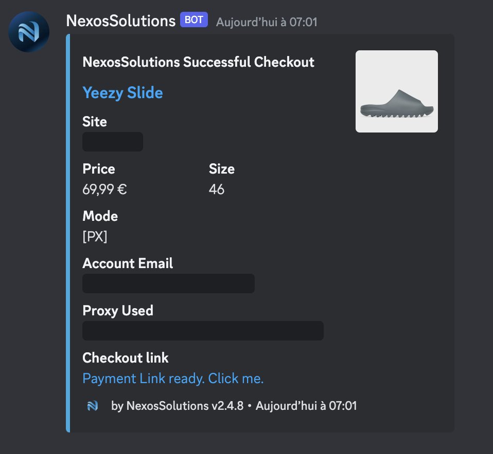 M_sneakers74's tweet image. Today Recap :
CG : @Nootify
Bot: @InfinitBot @_swaio @nexossolutions
Proxies : @RosaProxies @Crazy_FNF
Tools : @raffLESS_