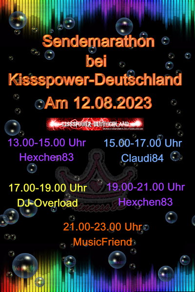 spin.de/chat/open?name… <--— hier geht es zu uns in den Gruppenraum
laut.fm/kissspower <-----hier geht es zum Player
kissspower-deutschland.de/start.php <--— hier geht es zu unserer HP