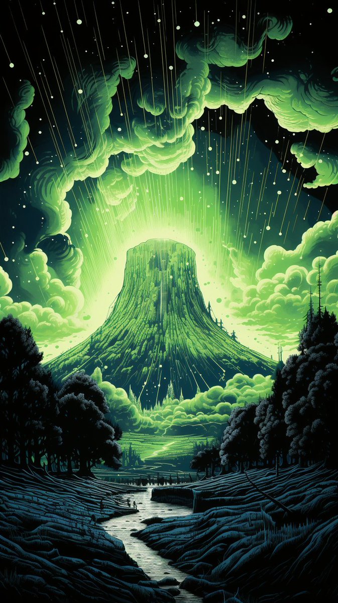 _momaia's tweet photo. "Close Encounters," made with #midjourney https://t.co/W6Yn0rCvkw