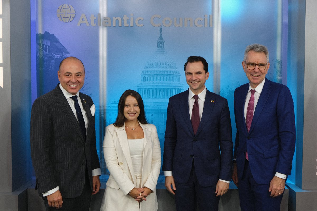 It was a pleasure to host <a href="/Tianu/">Sebastian Burduja</a>, <a href="/DanAndreiMuraru/">Andrei Muraru</a>, and <a href="/EnergyAtState/">EnergyAtState</a>'s <a href="/AsstSecENR/">The Assistant Secretary for Energy Resources</a> at the <a href="/AtlanticCouncil/">Atlantic Council</a> headquarters today in Washington, DC with <a href="/ACEurope/">Atlantic Council Europe Center</a>.

Watch the full discussion here: atlanticcouncil.org/event/us-roman…
