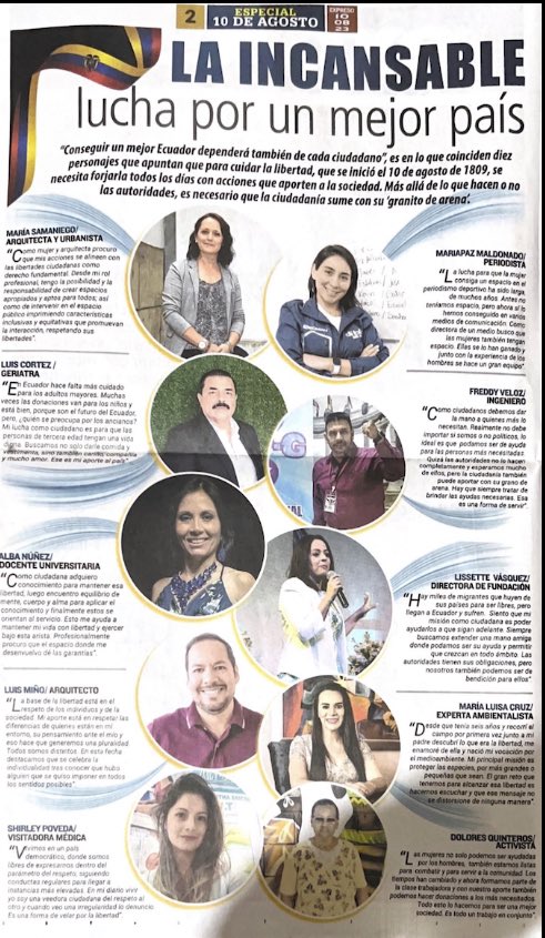 Creo firmemente en mi país 🇪🇨, en su libertad y poder de resiliencia. Creo en esta tierra fértil que he recorrido desde mi infancia y que mi ♥️ anhela que mis hijos y las futuras generaciones la conserven. <a href="/kateherediaren/">Kátherin Heredia</a> <a href="/Expresoec/">Diario Expreso</a>
