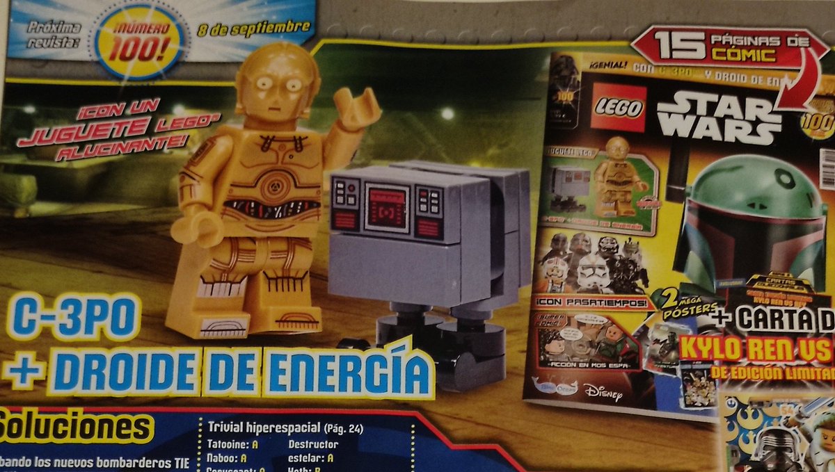 shephard_34's tweet image. La revista Número 99 de #LegoStarWars con la minifig de un #Stromtrooper + una carta de edición limitada #DarthSidious en la próxima revista número 100 traerá un C-3PO + Droide de energía

#Lego #StarWats #RevistaLego @BlueOceanSpain
