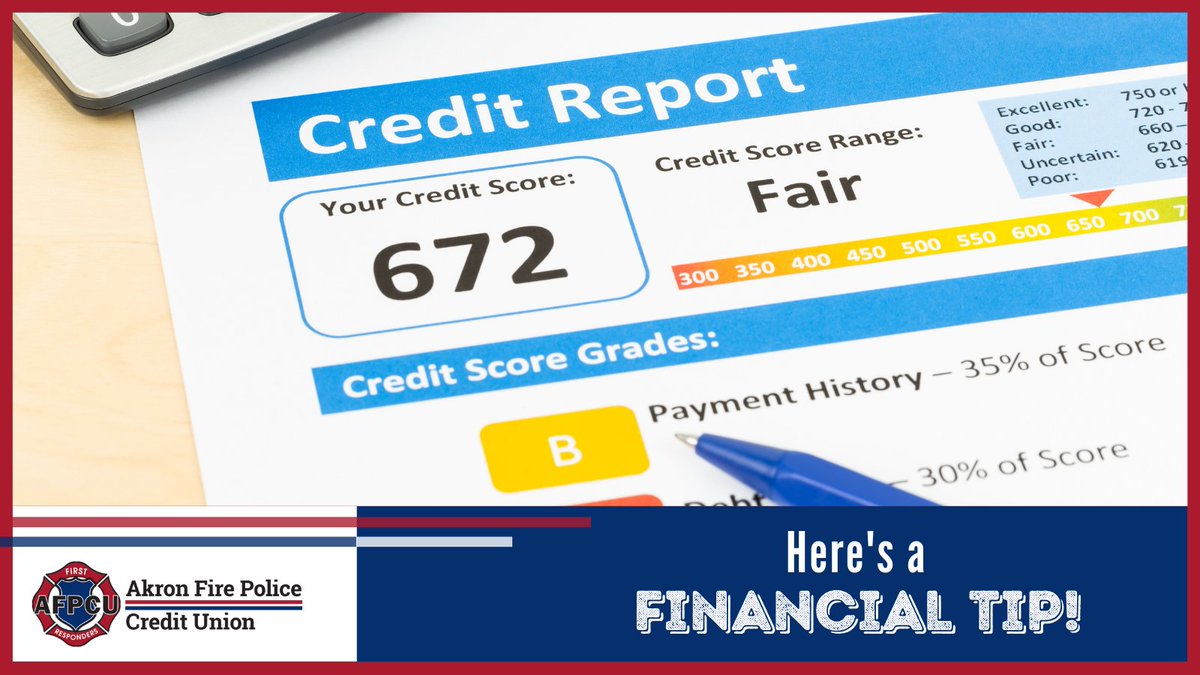 AkronFirePolice's tweet photo. Don't be in the dark about your credit! 🔍 Learn why checking your credit report is essential for your financial health. Book a session with our free financial counselor today and start building your credit score.

Contact April: amcdaniel@akfirepolicecu.com

#Akron https://t.co/tsqOAM8dgz