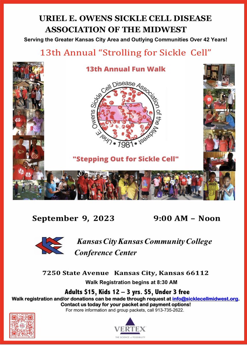 UEOSickleCell's tweet photo. Have you registered for our "Strolling For Sickle Cell" Fun
Walk yet? #SickleCellAwarenessMonth is nearly here and so is 9/9! Join us as we raise funds and awareness for #sicklecell! Register or donate below:
https://t.co/mWUA9ob3yb
#sicklecellmidwest
#strollingforsicklecell https://t.co/x24WrFUh5L