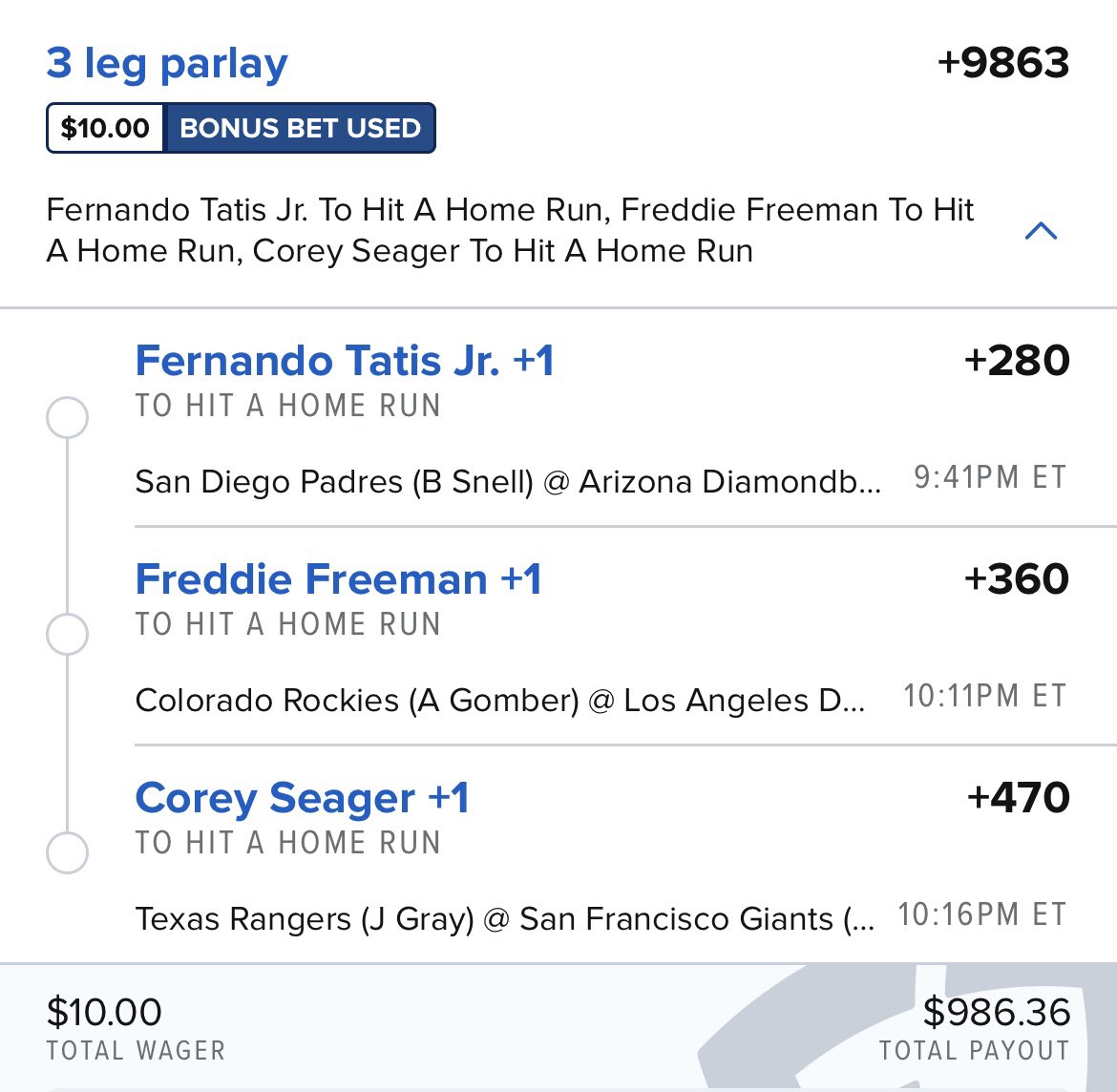 WeHitThose__9's tweet photo. Do they call it #DingerFriday ?? 

#GamblingTwitter https://t.co/qpDN3cCfcy