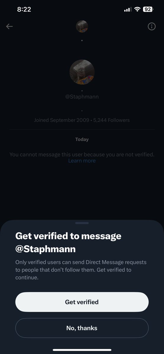 Twitter won’t let me dm you