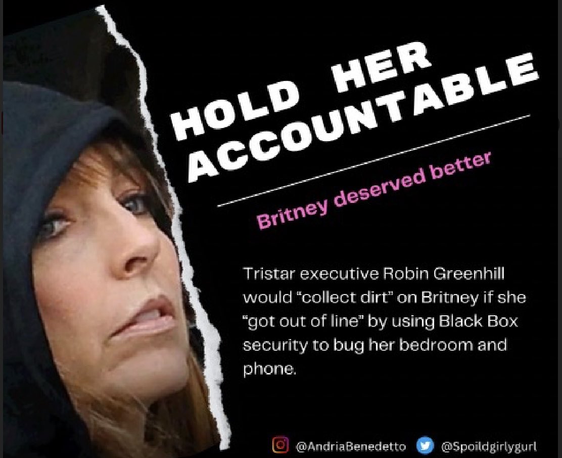 helenapink1's tweet photo. A. Vlasov says Robin workd closely w blackbox to collect info frm illegal surveillance. She’s dodged sitting down for a depo and hides behind Lou
#JusticeForBritney #freebritneyfriday
@GT_Law
@TheJusticeDept
@nypost
@DailyMailUK
@BBC
@therealroseanne
@RonanFarrow
@ACLU
@nytimes https://t.co/TCXH3kWbBt