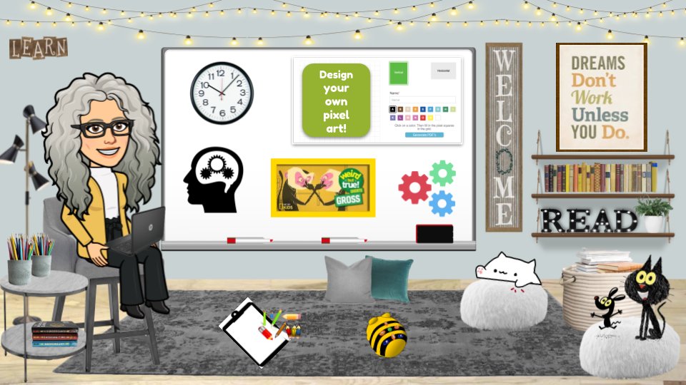 Finally got a new Brain Break Room made using #GoogleSlides. Feel free to use for students.  It is geared for grades 2-6. Have fun! #VirtualClassrooms #teachertwitter #librarytwitter 
docs.google.com/presentation/d…