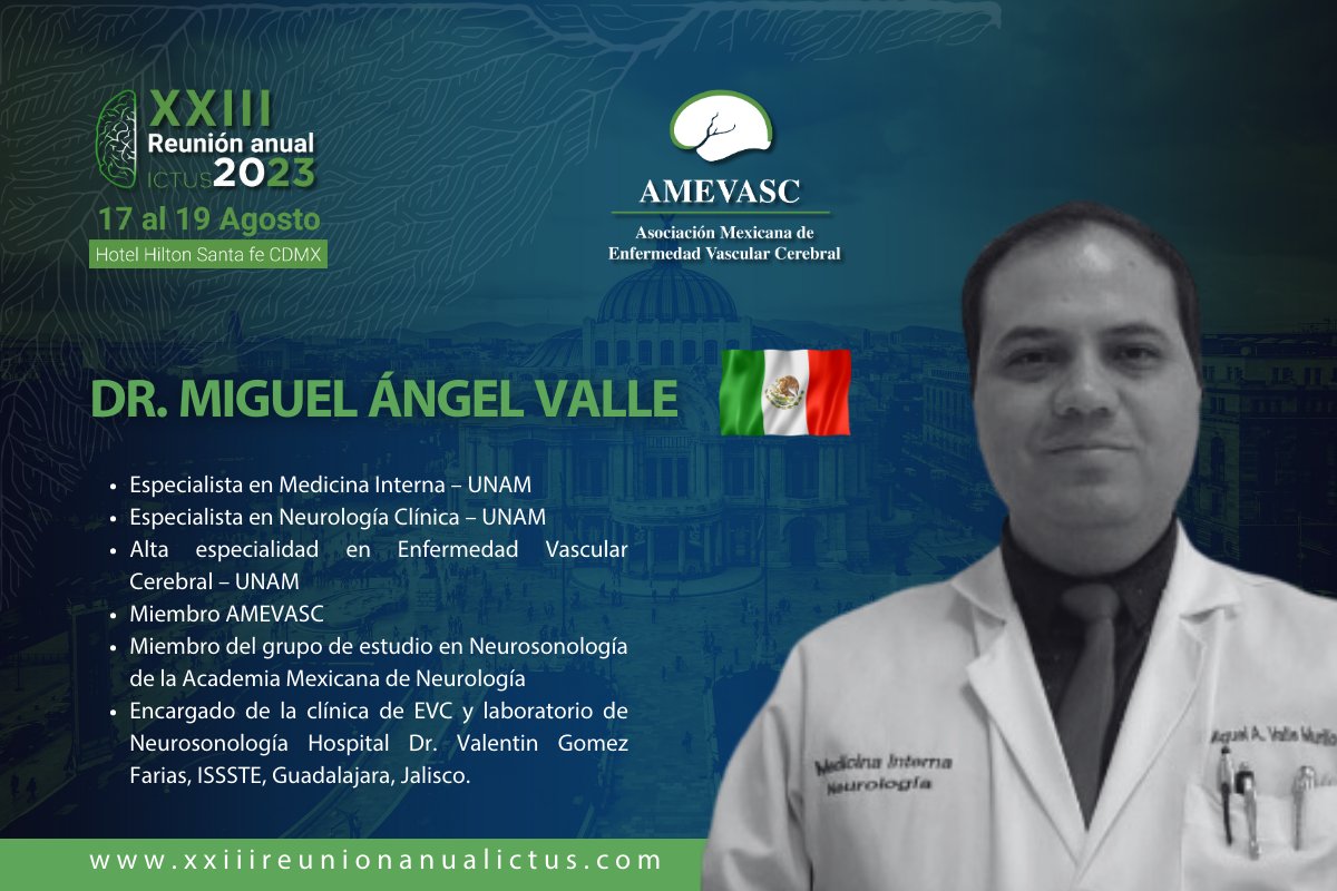 AMEVASC1's tweet photo. 🧠 ¡Conoce a nuestros destacados Ponentes Nacionales en #ICTUS2023
🌟 Estamos emocionados de presentarte a estos líderes en el campo, quienes compartirán su experiencia y conocimiento en nuestro evento.
¡Prepárate para aprender de los mejores!
📲 https://t.co/0P0RXnwddf https://t.co/o2OZwKHJAa