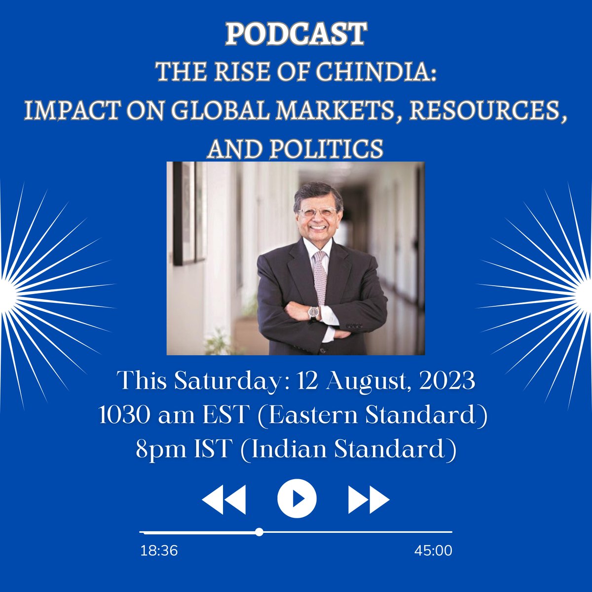 Embark on a comprehensive exploration of the far-reaching impact of the rise of "Chindia" on global markets, resources, and geopolitical influence. Join us for this illuminating video podcast. 📺💼
To listen to the episode, search for "Marketing by Dr. Jag Sheth" on Spotify