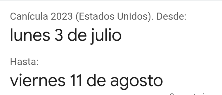 Genaro105's tweet image. En algún punto del hemisferio norte hoy termina la canicula. Si la temperatura no disminuye en las próximas semanas, tampoco debería de aumentar, por lo menos en teoría.