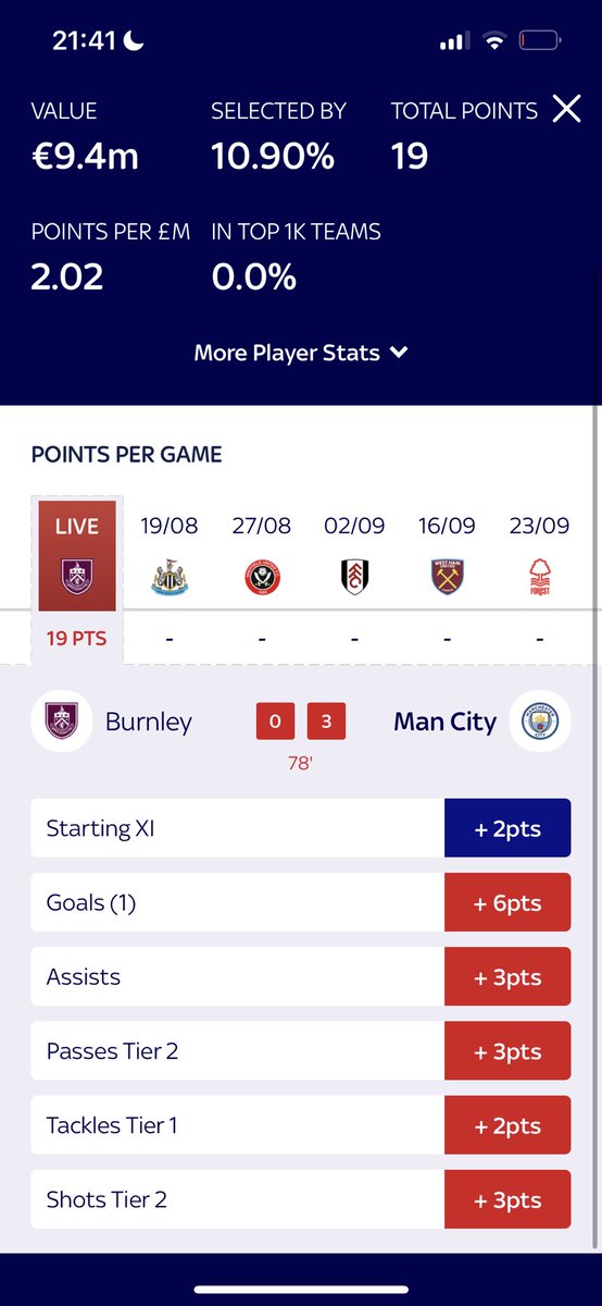 Rodri having a monster haul. Congrats if you picked him. #skyff