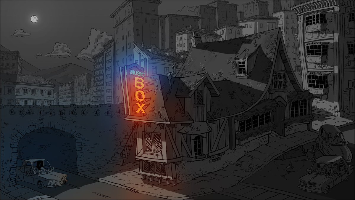 punk_lettuce's tweet photo. Night shot of this music box tucked away in a busy city. https://t.co/LvtI37NWqj