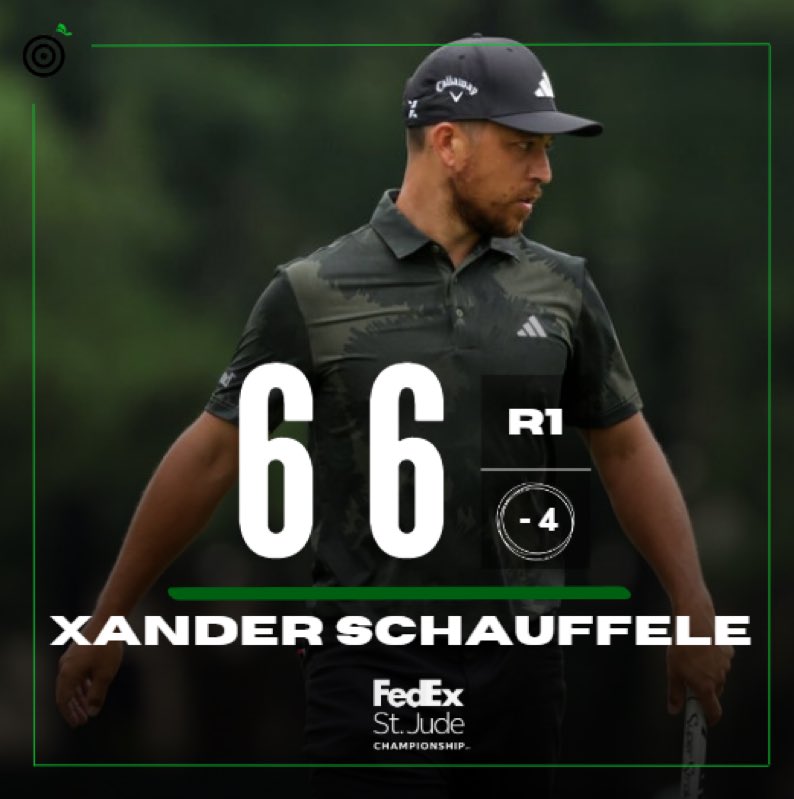 TrackingXMan's tweet photo. Thursday Recap at @FedExChamp 

A hectic day for X Man where he had not a morsel of consistency all day. 

1 eagle
6 birdies
2 bogeys
1 double

-4 is a really great way to start a tournament and all we can hope is that it carries over! https://t.co/lmIFV6prxq
