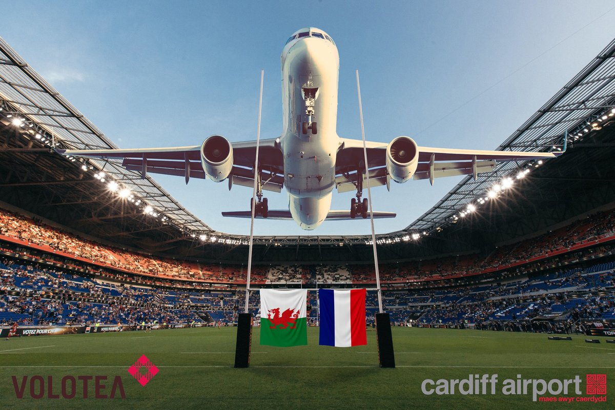 Volotea are touching down at Cardiff Airport for the 2023 Rugby World Cup ✈️ 
Return flights are available to Cardiff from Nantes.

Book your flights here:
bit.ly/47rCQJI

#volotea #directflights #cardiffairport #rugbyworldcup2023